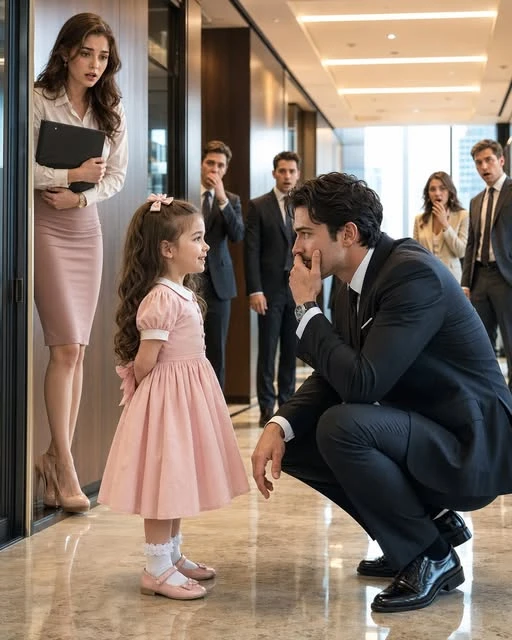 “You’re too handsome to be alone,” my six-year-old daughter announced in the middle of the executive hallway, staring straight at the coldest billionaire in Manhattan.5 005