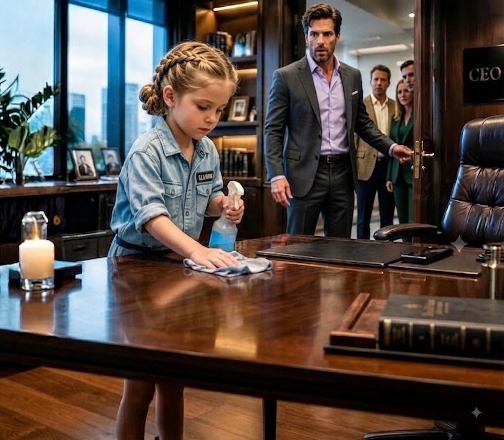 A Six-Year-Old Came to Work Her Sick Mother’s Shift—Then the CEO Stopped a Billion-Dollar Deal and Asked Who Had Made Her Afraid to Stay Home