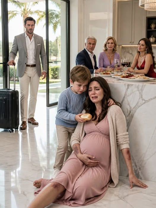 I came home early and overheard my sister whisper, “Let her eat garbage. A useless wife doesn’t deserve this table.” My pregnant wife lowered her head as my little boy cried over a piece of stale bread. I didn’t confront them. I pressed “Record.” Less than 24 hours later, one signature on a power of attorney would make every cruel word cost them everything.