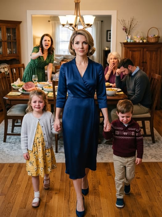 My sister-in-law sl:a:pped me at my own anniversary dinner for serving myself first, but it was the $6,500 sapphire necklace swinging around her neck that truly broke my marriage. My husband just stared at his plate—so I returned the blow once, took my children, and walked out. Eleven days later, my attorney uncovered a secret my husband never expected me to see.