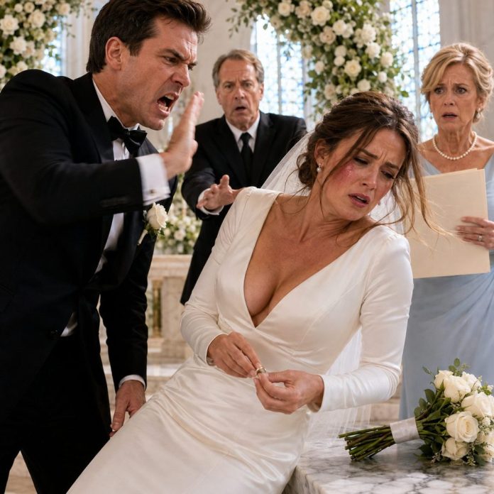 My Husband Hit Me at the Altar on Our Wedding Day — I Smiled Through My Tears, Took Off My Ring, and Walked Away Before He Realized What He’d Just Lost - True Stories