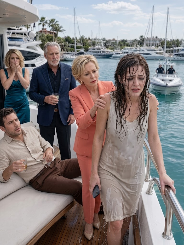 I never told my boyfriend’s snobbish parents that I owned the bank holding their massive debt. To them, I was just a “barista with no future.” At their yacht party, his mother pushed me toward the edge of the boat and sneered, “Service staff should stay below deck,” while his father laughed, “Don’t get the furniture wet, trash.”