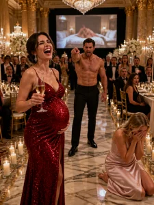 During our $10 million mansion housewarming party, I went up to the master suite to rest my heavy pregnant belly. When I opened the door, I found my fiancé and my young stepmother tangled in my custom silk sheets. I gasped, but he didn’t panic. He calmly got up, locked the heavy oak door, and smirked.