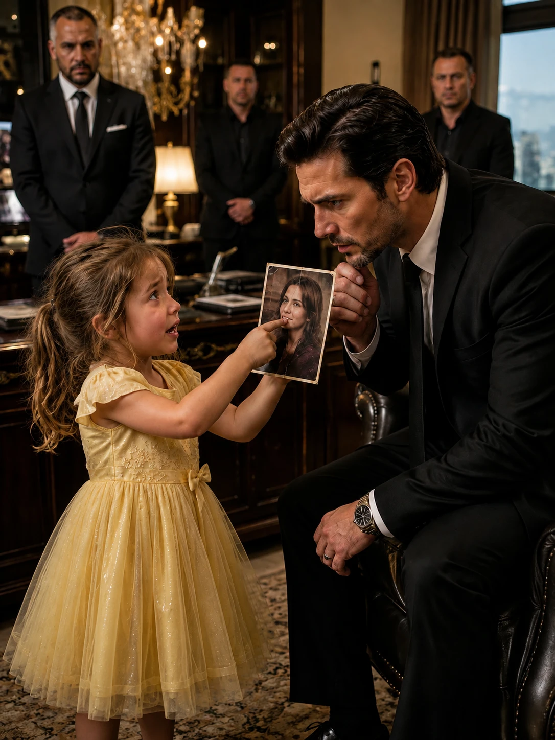 FULL STORY: a poor five-year-old girl picks up a mafia boss’s fallen wallet in a rainy grocery store and suddenly freezes when she sees the old photograph hidden inside T1