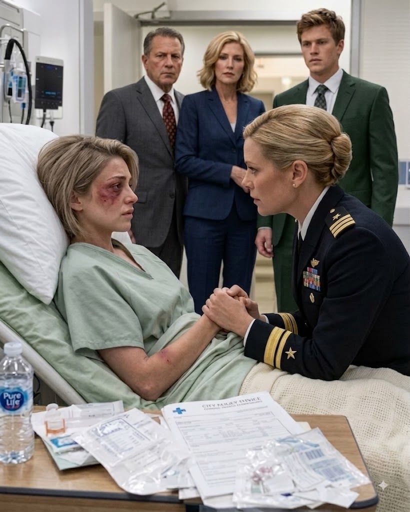 1I RACED to a hospital in my Army dress uniform to comfort my injured daughter. I found her bruised and trembling. The family smiled. “Your rank doesn’t scare us.” They never knew silence was coming.