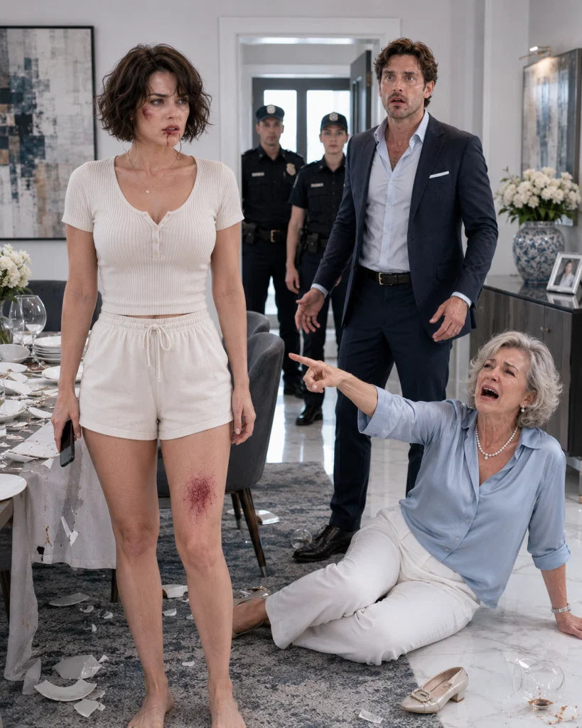 My mother-in-law poured boiling soup over my legs, and my husband sl:app:ed me right in front of her! “Get on your knees and apologize to my mother,” he ordered. With bl00d running from my lip, I didn’t argue. I pulled out my phone and called the police.