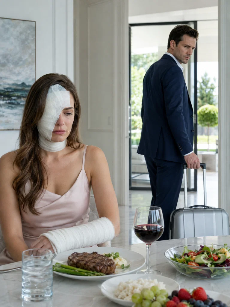 I walked out of the fire with half my face and one arm badly bu:rned after dragging my unconscious husband out into the street. Four months later, just days after a seven hour surgery, he packed a suitcase and said, “Call your parents. I have to leave.” I didn’t argue. I simply stopped waiting for him… without knowing who had been calling him for weeks.