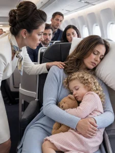 A Single Mom Was Sleeping in Seat 8A—Until the Captain Asked Over the Intercom, “Is There a Fighter Pilot on Board?”