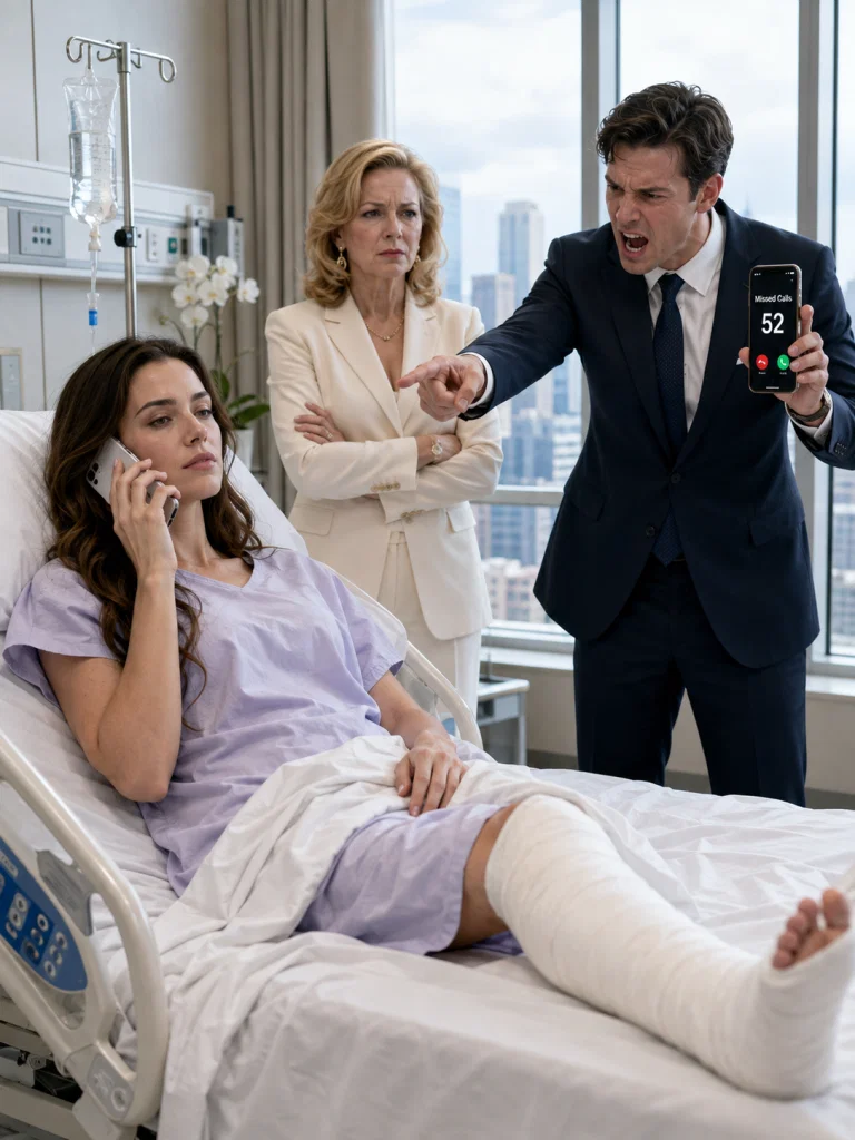 I broke my leg, and while I was lying in the emergency room, my husband called me 52 times to order, “You didn’t break your hands. Come home and cook for my mother.” I didn’t argue. I made a single call to my attorney, never imagining that one decision would uncover a secret capable of costing him his marriage, his home, and even his position as a regional director.