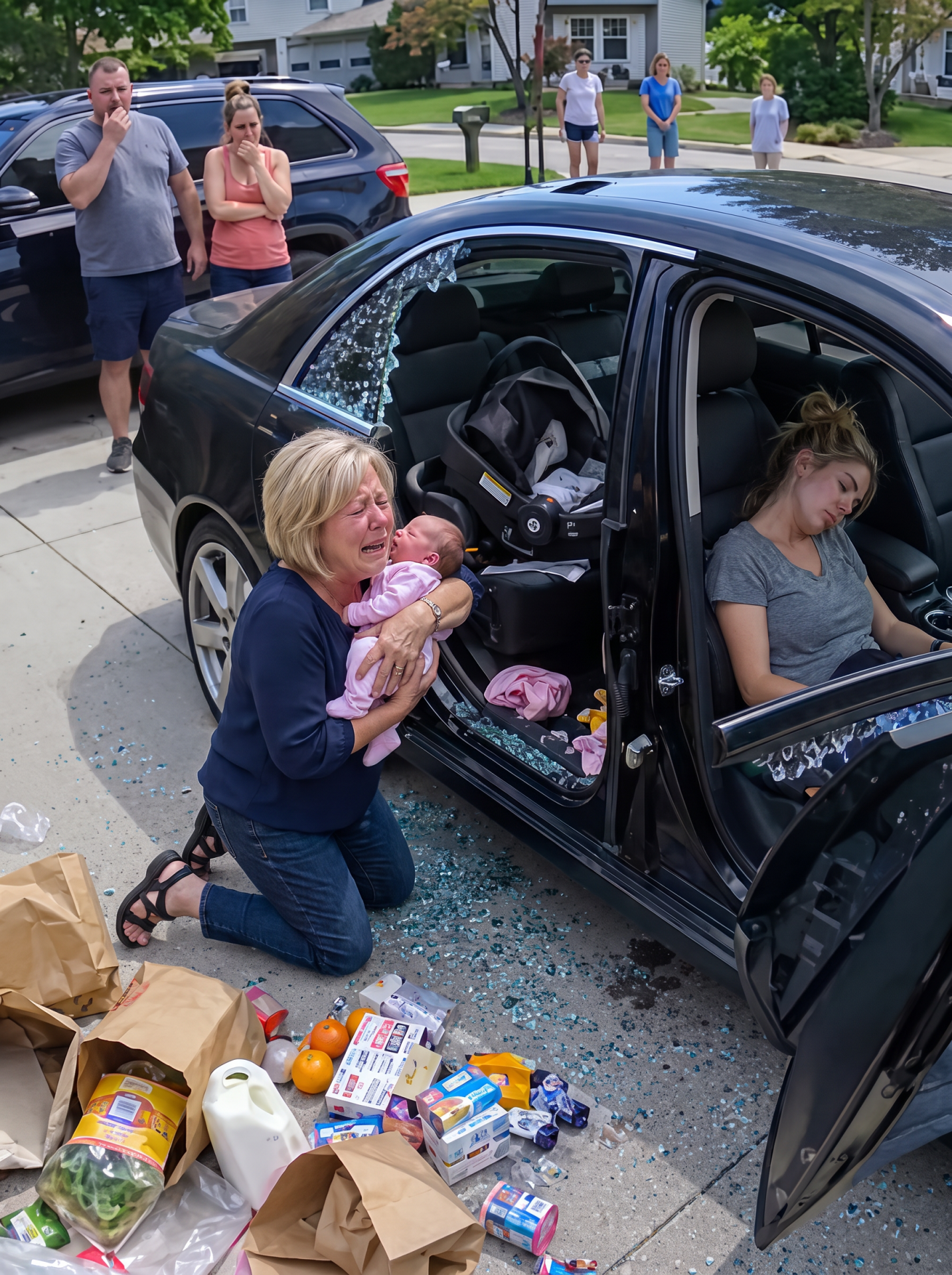 My son-in-law and his mistress abandoned my daughter and her three-week-old infant inside an unbearably hot locked car. After I shattered the window and pulled them out, my daughter barely managed to whisper, “Tyler and Vanessa…” before losing consciousness.