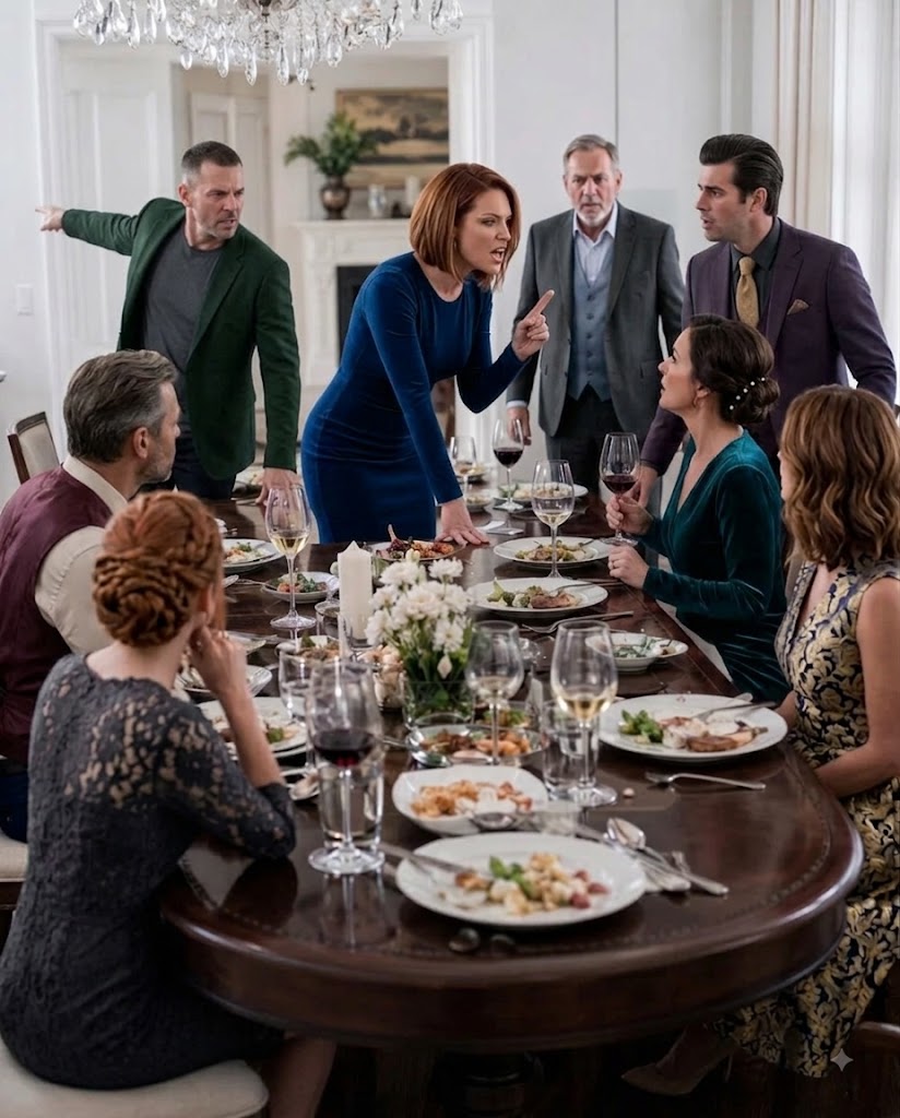 “Apologize to my sister or get out of my house!” my husband ordered at dinner. I rose, faced her, and calmly delivered one sentence that shattered three marriages—including the one I thought was forever.