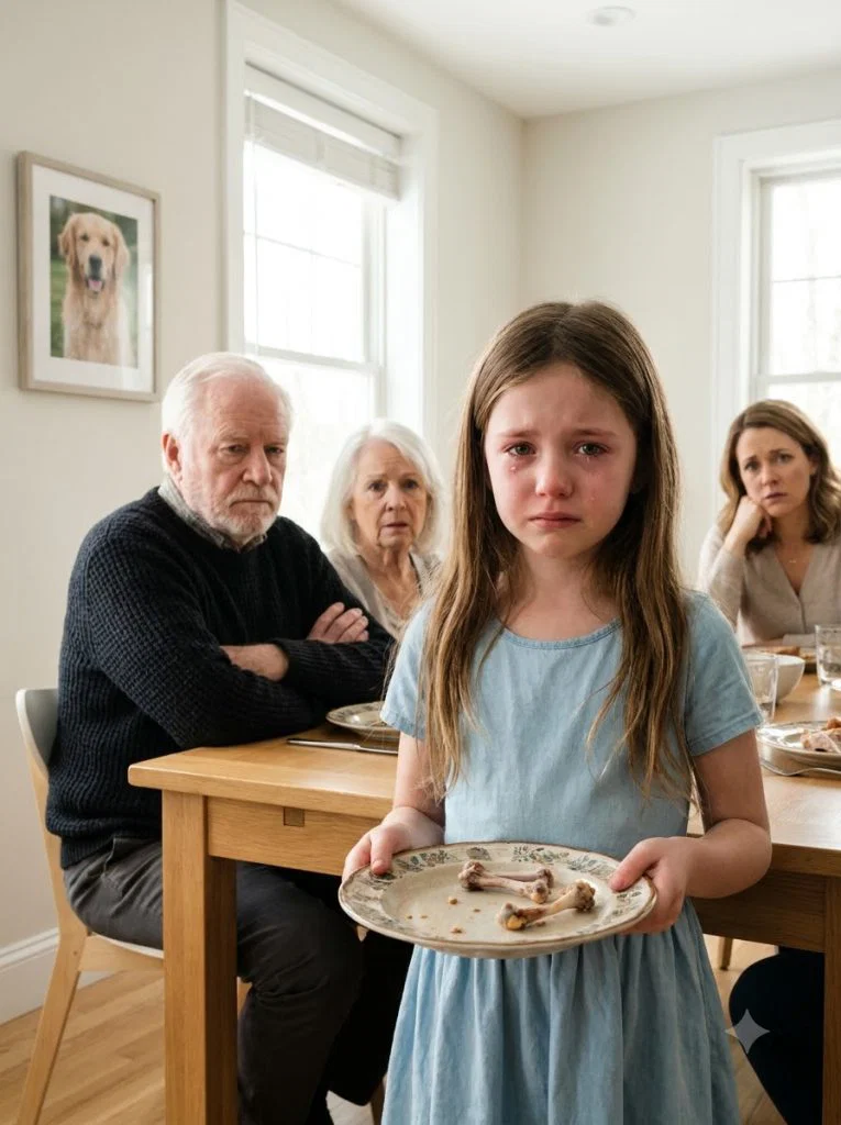 After my in-laws turned my 11-year-old daughter’s puppy into her dinner, my mother-in-law forced her to the table. “That dog is gone! Stop crying and eat your dinner!” she sneered. When my little girl showed me the note taped to her bedroom door, the color completely drained from my face.