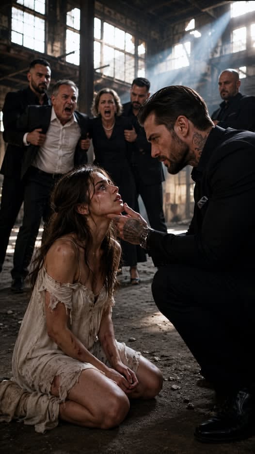 I tracked my missing daughter’s GPS to her mother’s luxury estate during a lavish garden party. “She went traveling. Stop worrying,” her stepfather smirked. As I turned to leave, I heard tapping from a dark warehouse 300 yards away—our secret Morse code for SOS. When I broke down the warehouse door, I found my daughter bleeding and unconscious… and her stepfather waiting for me with a loaded gun. 30 minutes later, the one kneeling and begging wasn’t m