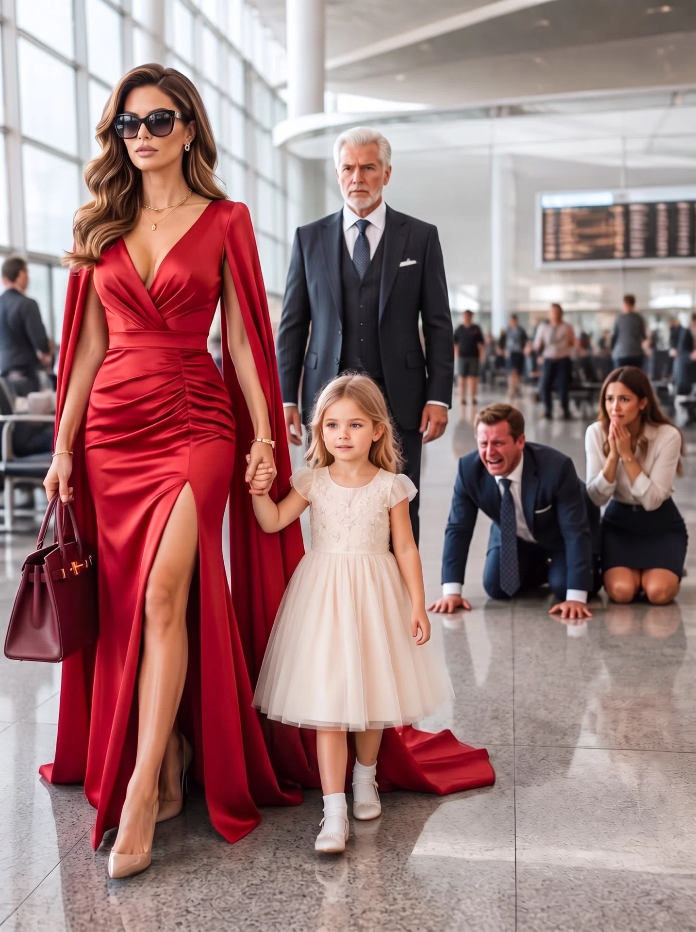 My husband’s mistress repeatedly made my five-year-old daughter cry right in front of him, but only hours later, an entire ballroom of billionaires fell completely silent when my little girl ran into the arms of the richest man in the room