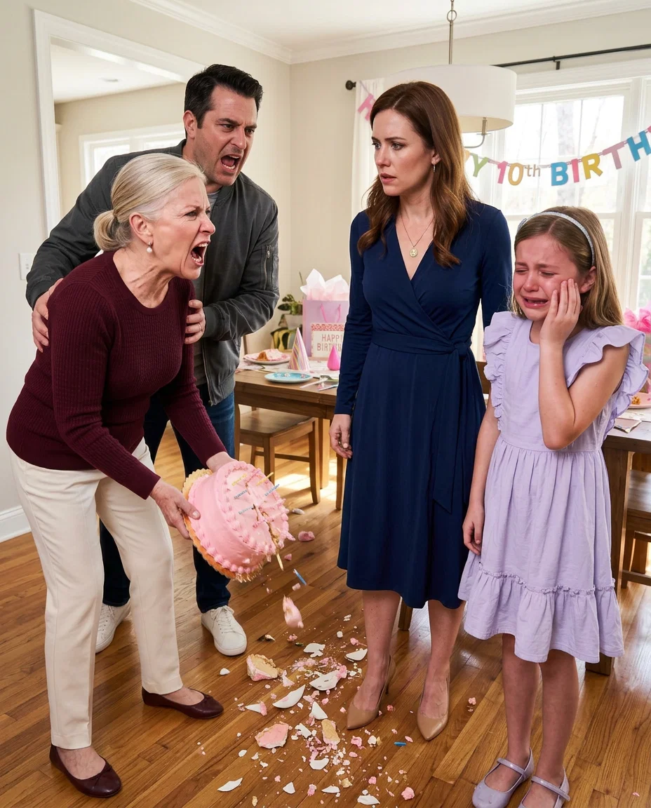 My MIL crossed the line with my daughter and threw her birthday cake on the floor. “No son, no celebration,” she said.