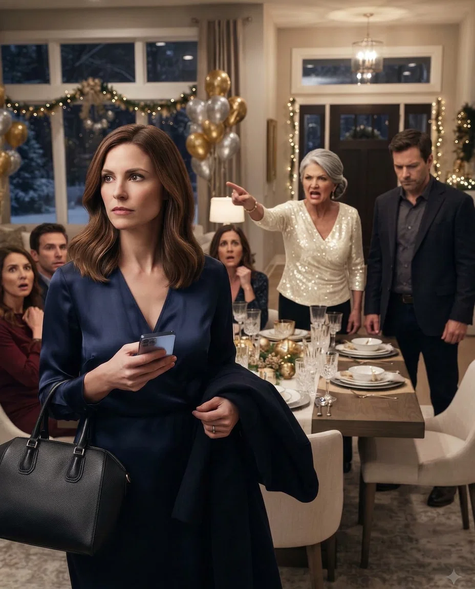 My mother-in-law pointed at the door during New Year’s dinner and snapped, **“If you don’t like my rules, get out!”**