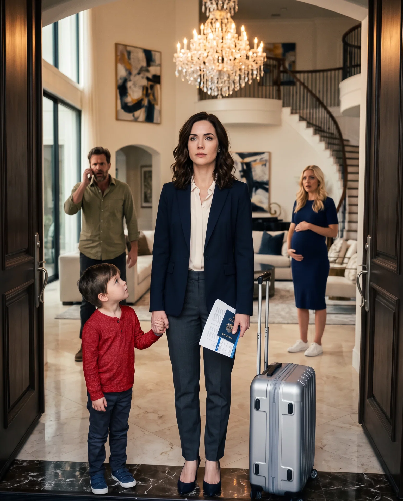 As my plane lifted off, my phone wouldn’t stop ringing. Finally, I answered. “Claire, where are you? You took our son?!” my husband shouted in panic.
