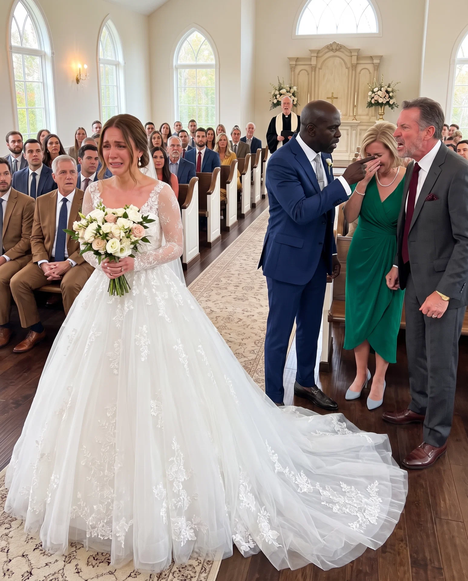 My dad laughed and told me to walk myself down the aisle because I was marrying a nobody. Mom sat beside him in the back row while I walked alone, gripping my bouquet.
