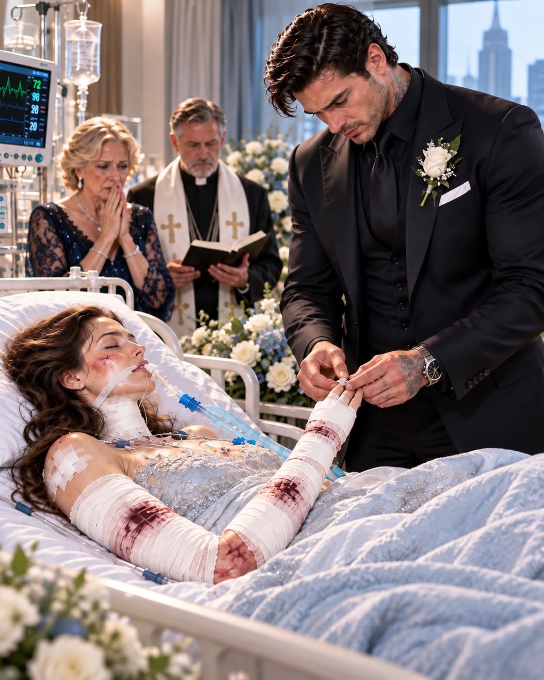 SEVEN BULLETS WERE STILL LODGED INSIDE MY BODY WHEN NEW YORK’S MOST FEARED CRIME BOSS SLIPPED A GOLD RING ONTO MY SWOLLEN FINGER WHILE I LAY UNCONSCIOUS IN SURGERY—BUT WHY HAD DOMINIC ROSSI DECIDED TO MARRY A WAITRESS HE BARELY KNEW?