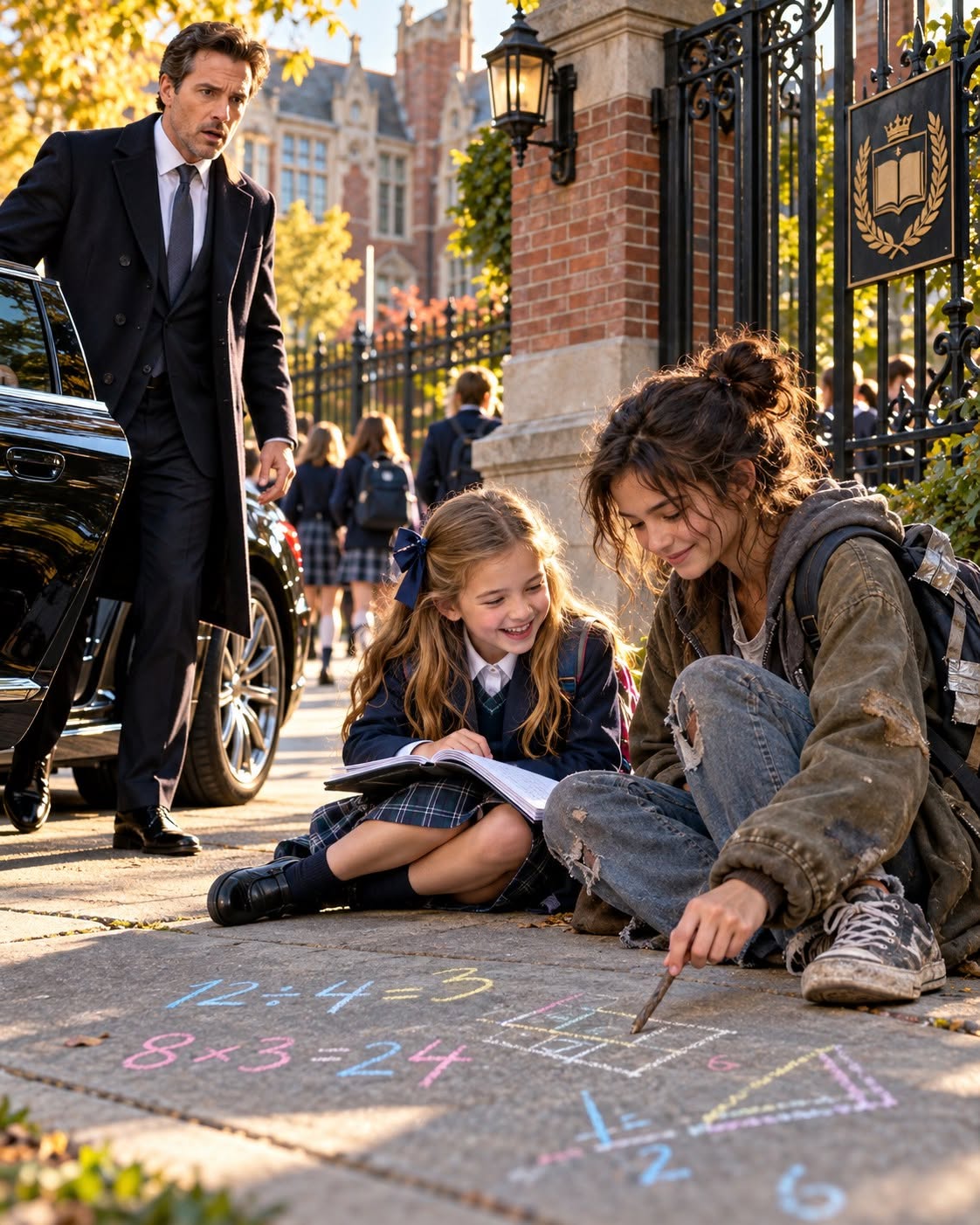 I WAS ABOUT TO RUSH ACROSS THE STREET AND PULL MY DAUGHTER AWAY FROM THE HOMELESS GIRL BESIDE HER, BUT THEN THE GIRL SAID, “DON’T MEMORIZE IT—LOOK FOR THE PATTERN,” AND EVERYTHING CHANGED.