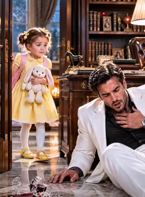 A FOUR-YEAR-OLD MAID’S DAUGHTER BROKE THE ONE RULE SHE HAD BEEN WARNED NEVER TO BREAK—AND FOUND ALEJANDRO MORETTI DYING ON HIS STUDY FLOOR, SO WHY DID A HIDDEN CAMERA REVEAL THAT HIS WOULD-BE KILLER WAS STILL INSIDE THE MANSION?