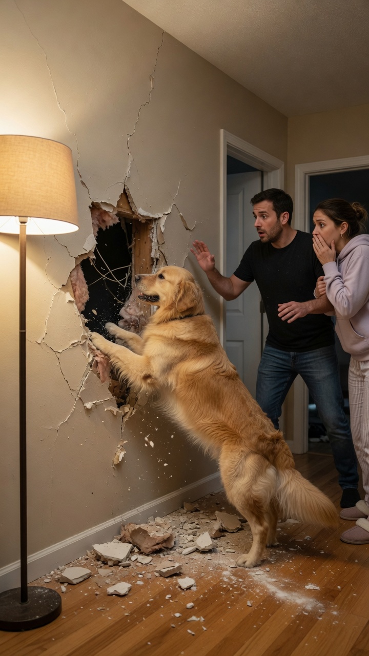A Poor Couple’s Dog Discovered a Hidden Million-Dollar Fortune Inside Their Apartment Wall