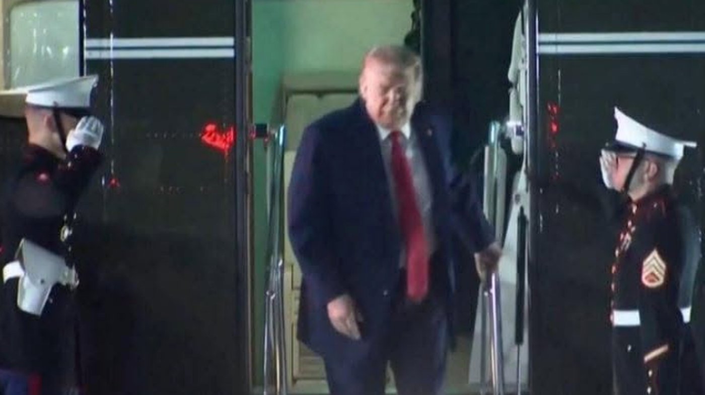 Donald Trump caught struggling to walk in latest health scare video