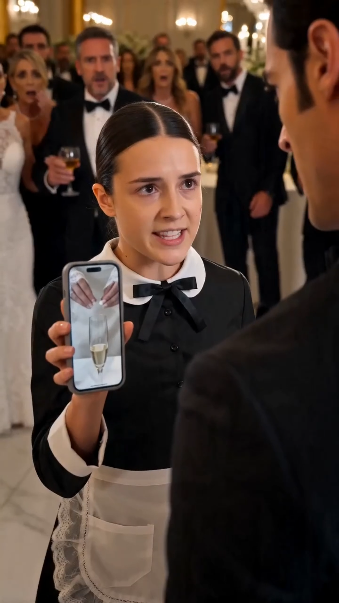 The Maid Who Stopped the Wedding Toast and the Promise Hidden Behind the Bride’s Smile