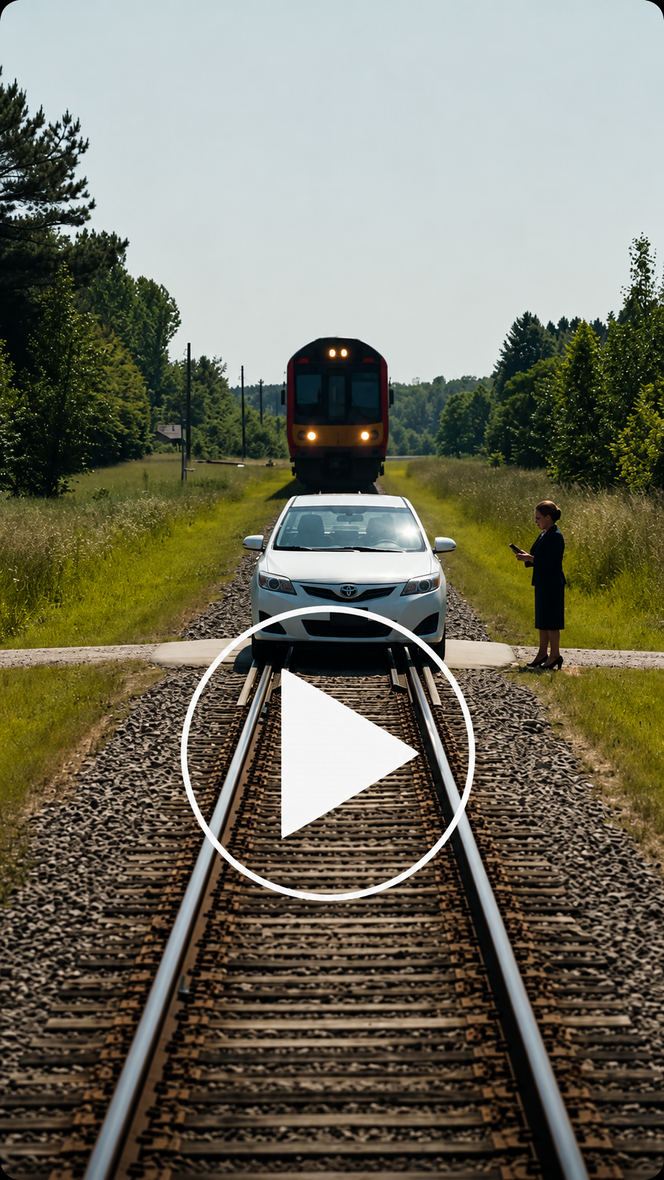 **They tied a pregnant woman inside a car on the tracks, but when Daniel also locked up the maid, he condemned them to die together in front of the train.**