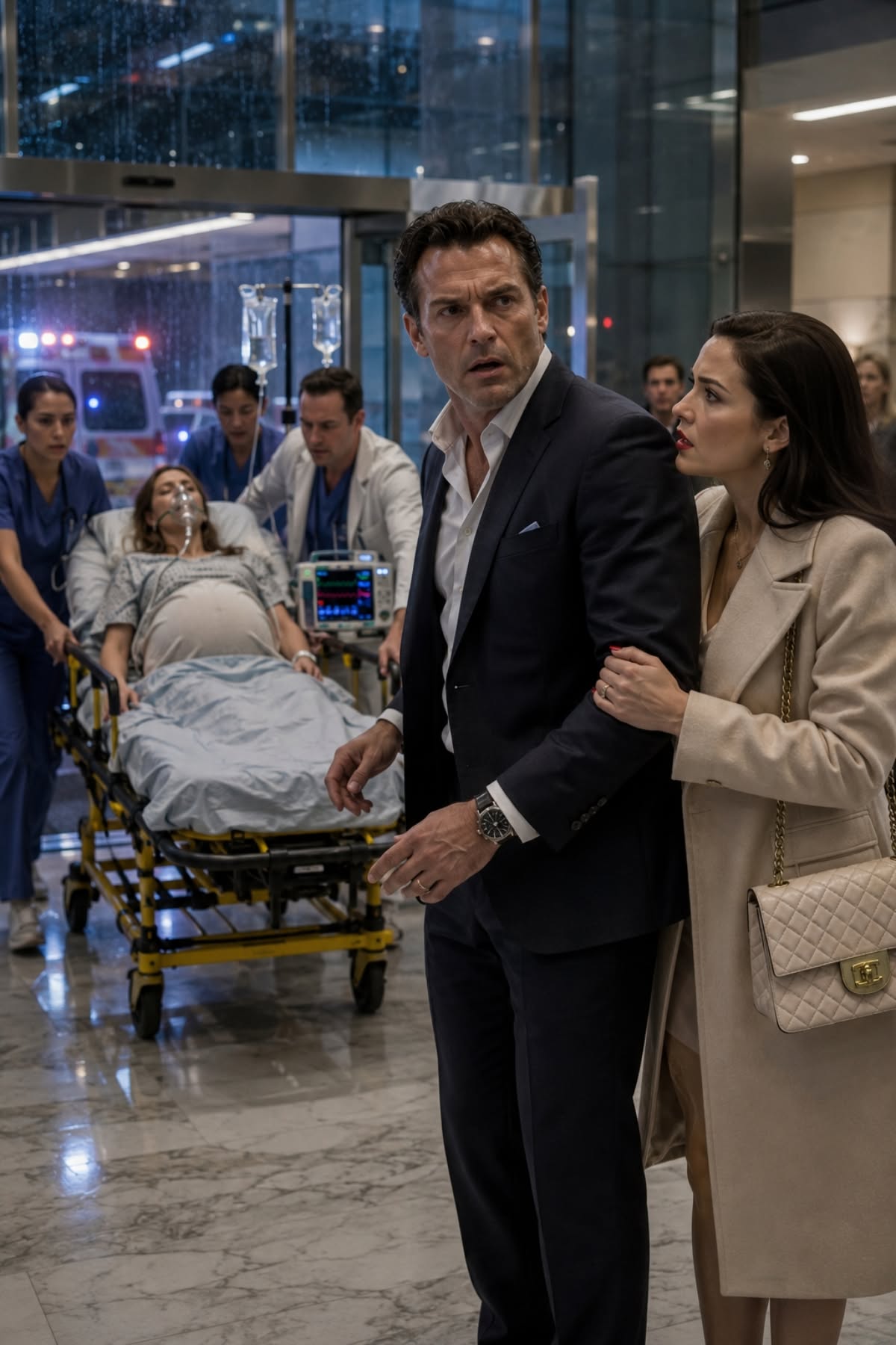 HE BROUGHT HIS MISTRESS TO THE HOSPITAL—THEN SAW HIS PREGNANT EX-WIFE DYING ON A GURNEY