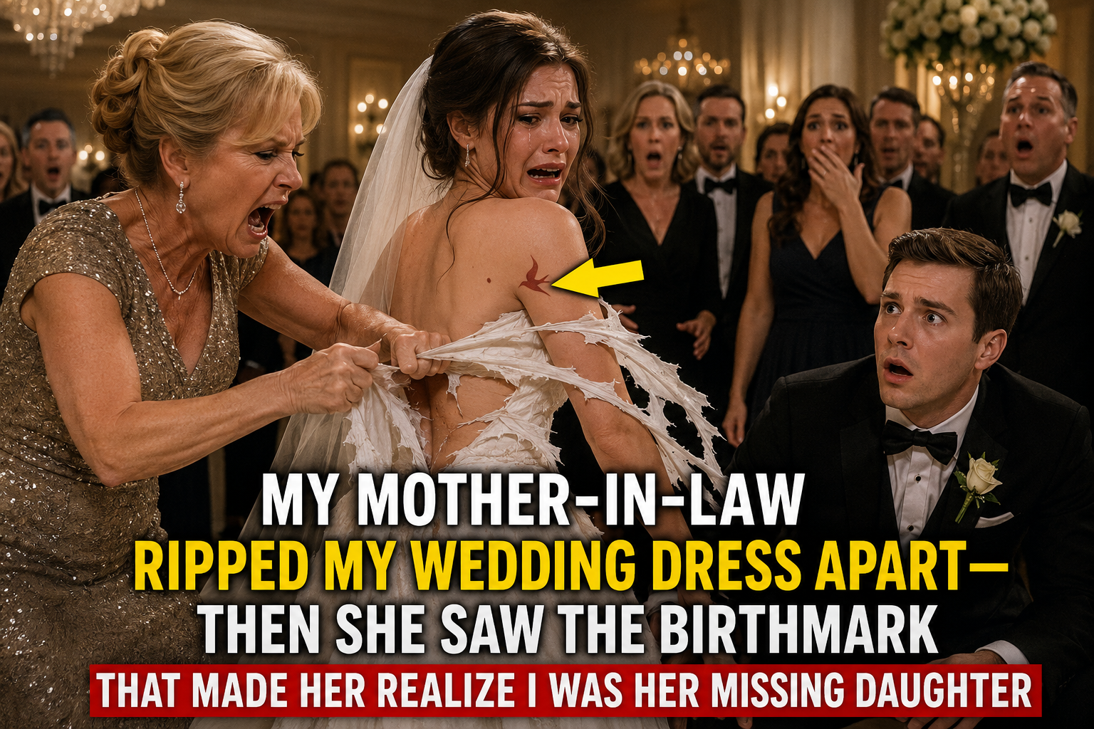 My Mother-in-Law Ripped My Wedding Dress Apart—Then She Saw the Birthmark That Made Her Realize I Was Her Missing Daughter