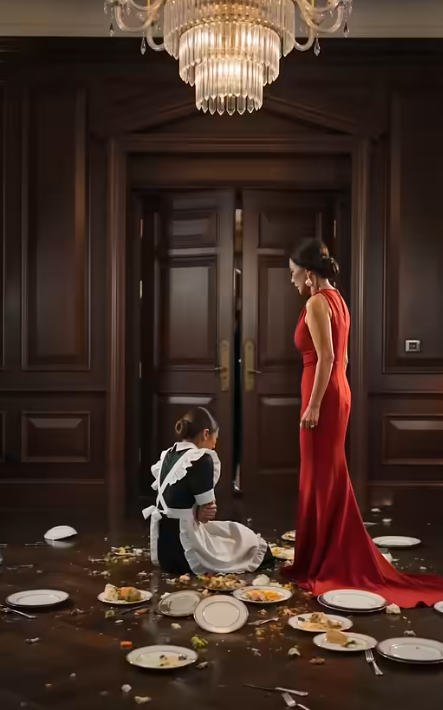 A lavish dinner turned into hell when the maid was insulted right in front of important guests...""
