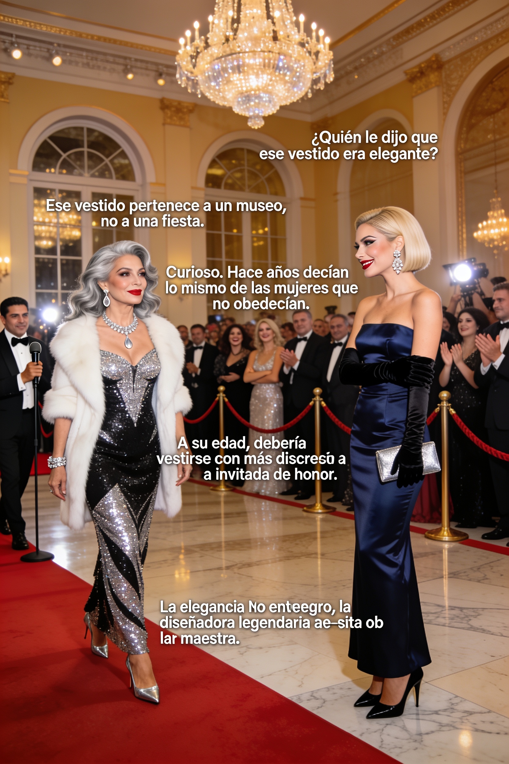 Historia completa : Criticó Su Vestido Frente a Todos… Pero Terminó Humillada en Plena Gala