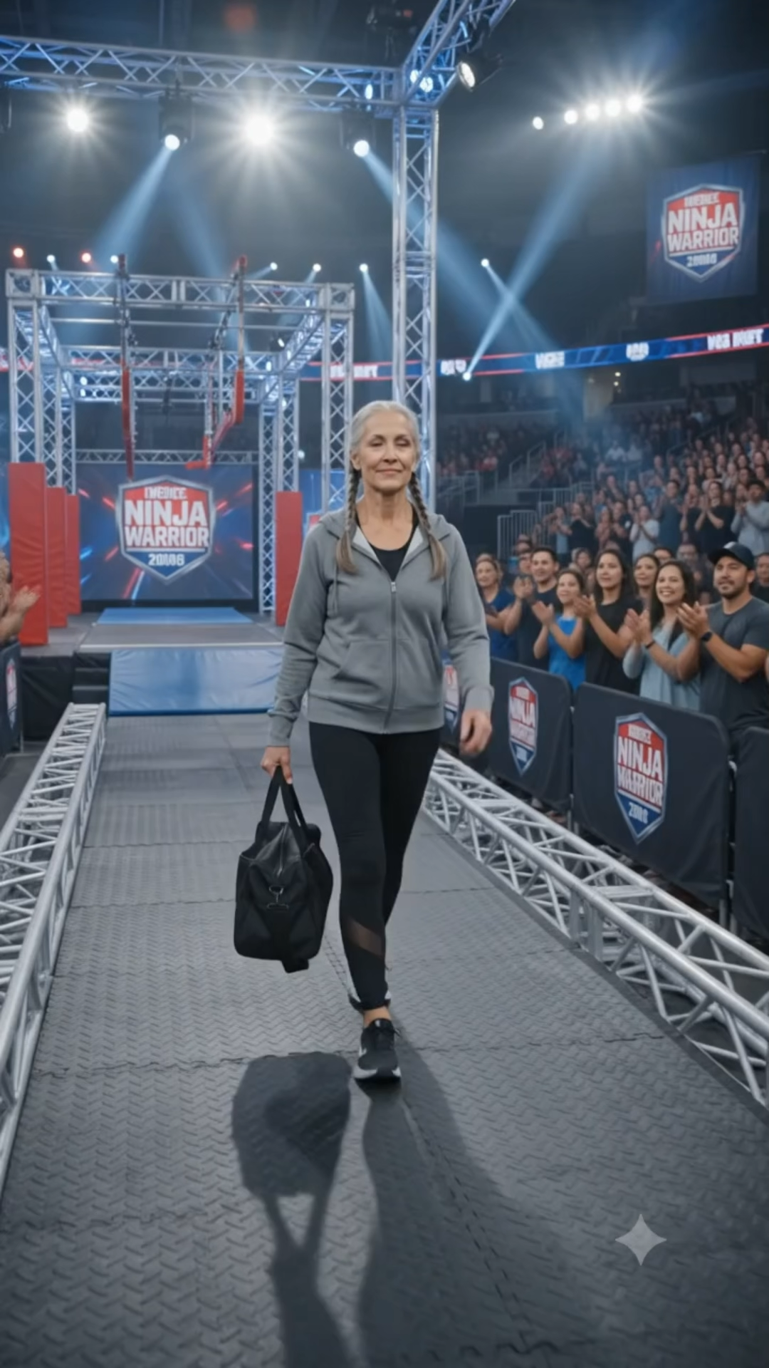 FULL: She Didn't Come to Watch Ninja Warrior... She Came to Beat It.