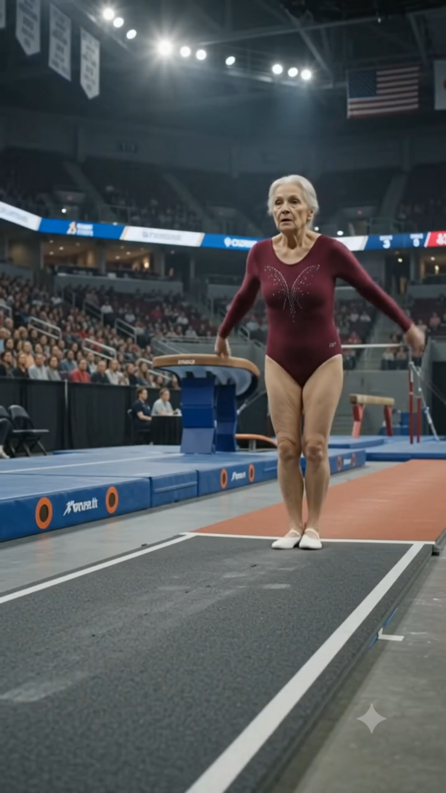 Full Story : The Entire Arena Laughed at the 82-Year-Old Grandma... Until She Stepped Onto the Vault Runway