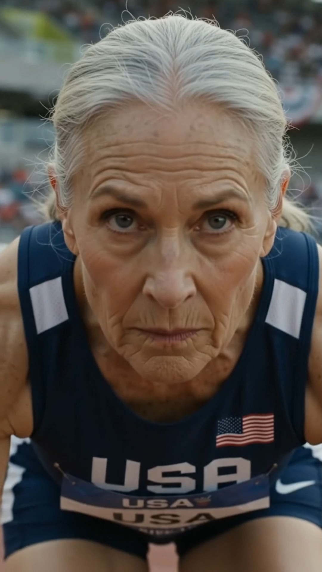 Full: D.They mocked the 80-year-old female runner... Moments later, the entire stadium erupted