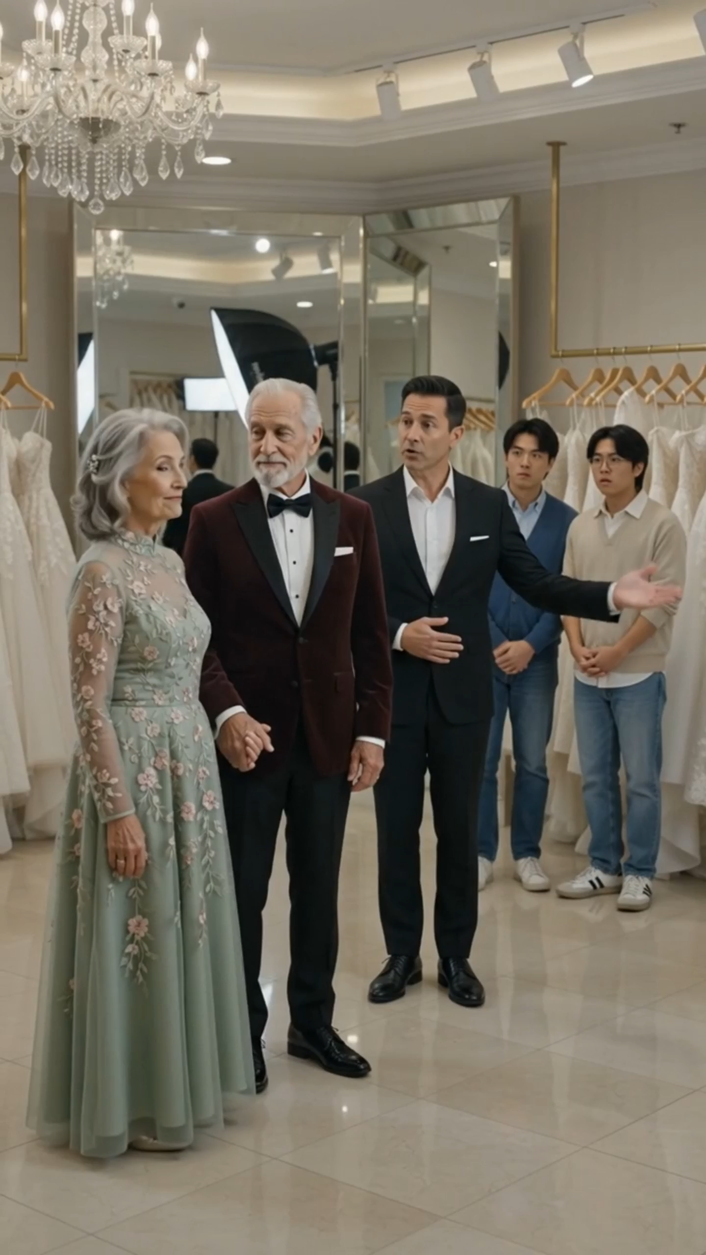 Full :Elderly couple mocked upon entering wedding photo studio