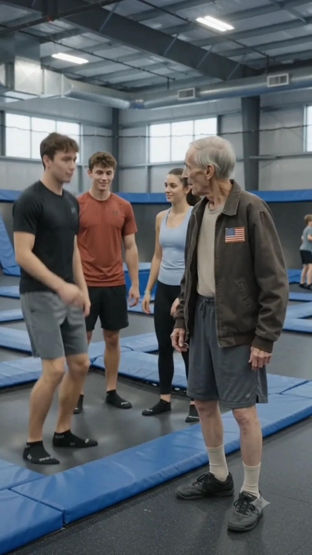 FULL: VH-THE 78-YEAR-OLD GRANDPA WALKED INTO THE TRAMPOLINE PARK... AND SHOCKED EVERYONE