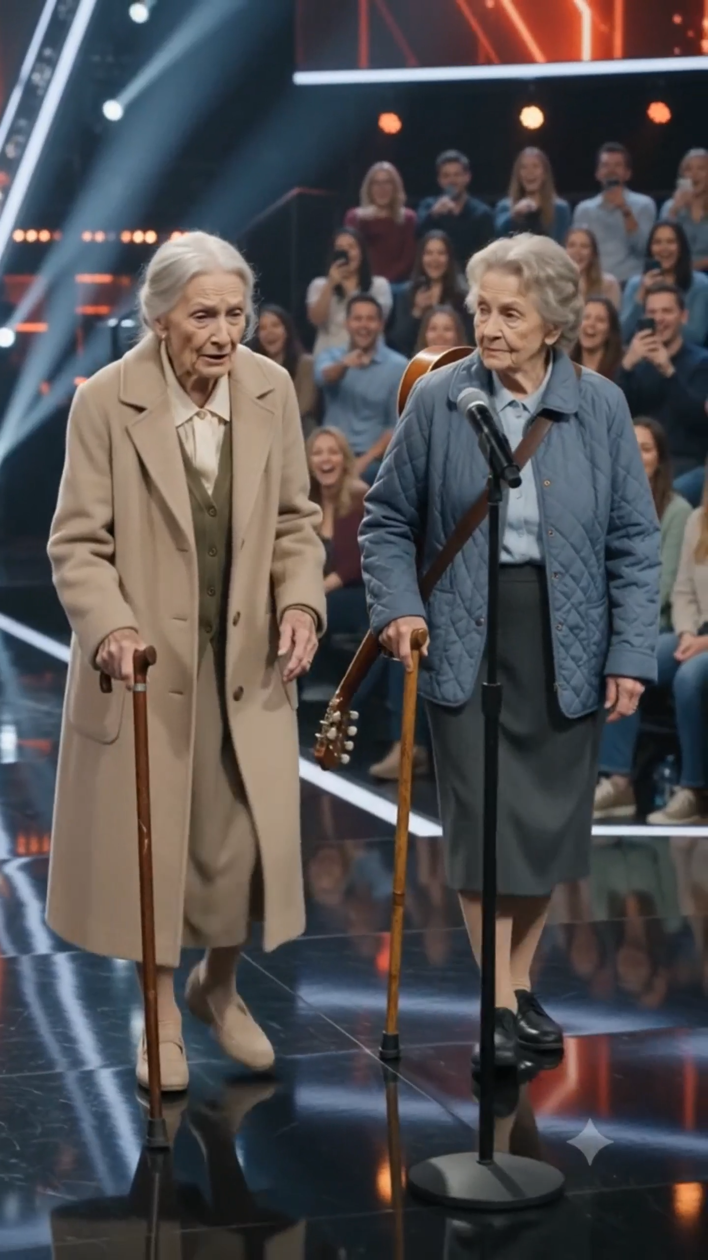 Full : The Entire Studio Laughed at the Two Elderly Women... Until the Blind Auditions Began