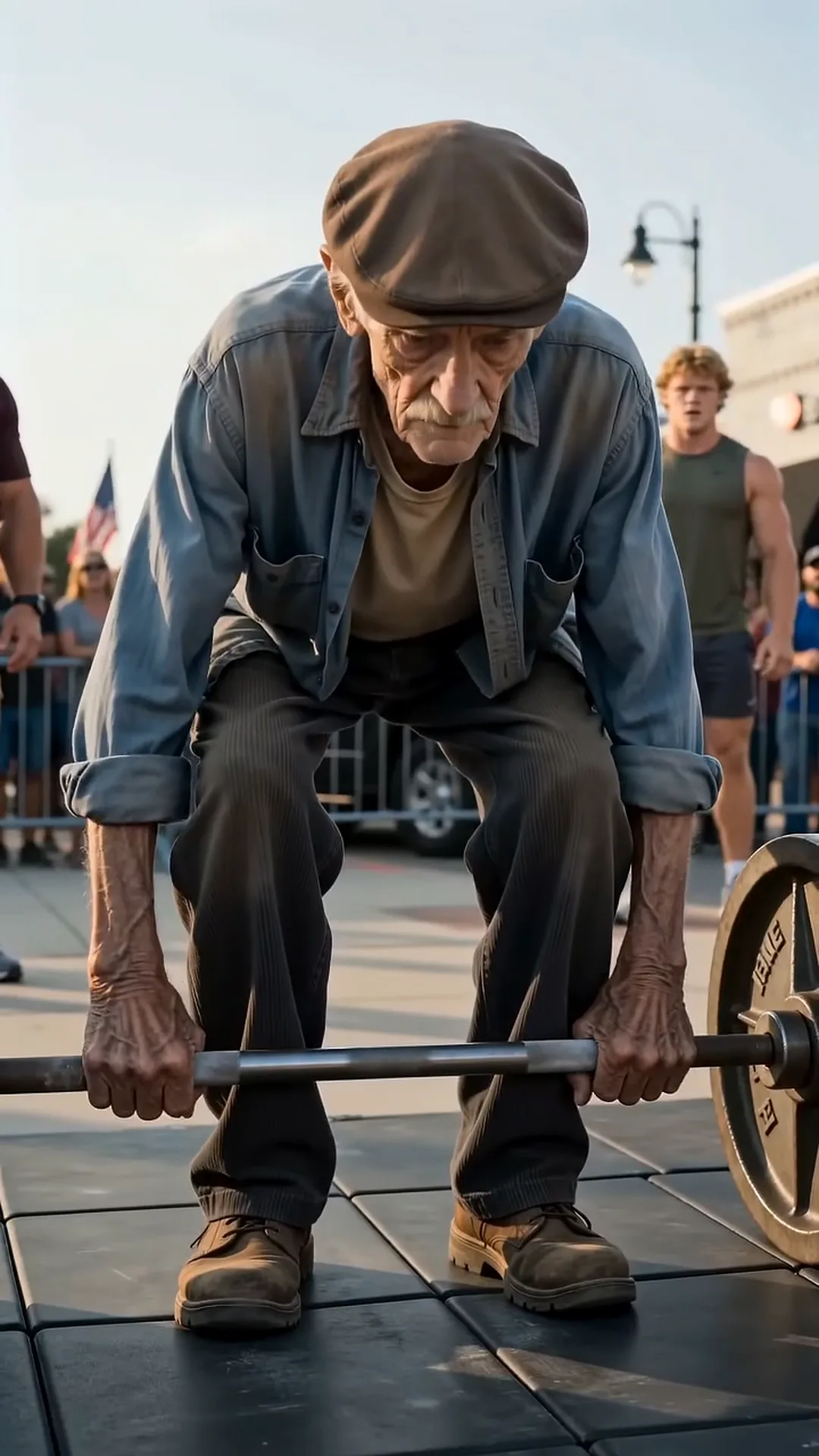 Full: DT. A young athlete couldn't lift it—then the old man stepped forward.