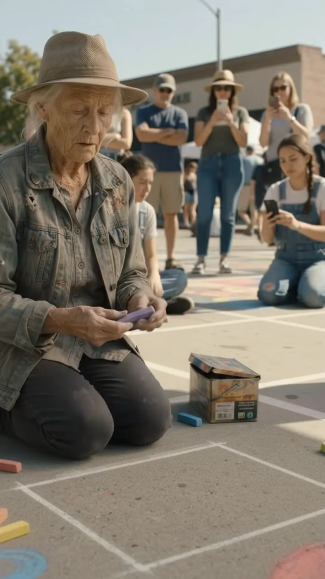Full: D. THEY LAUGHED AT THE 82-YEAR-OLD WOMAN AT PASADENA CHALK FESTIVAL — THEN SHE OPENED THE OLD WOODEN CASE