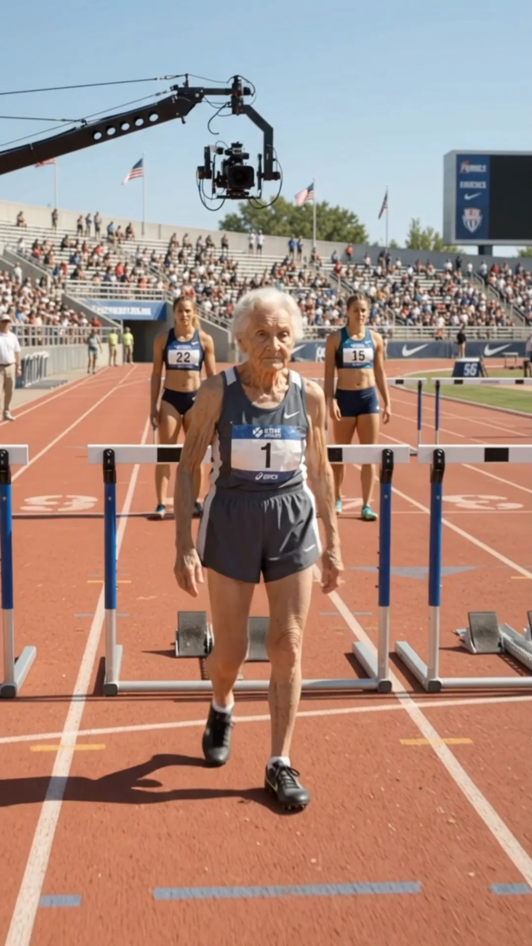 Full: D. They Laughed at the Elderly Woman at the Starting Line — Then the Race Began