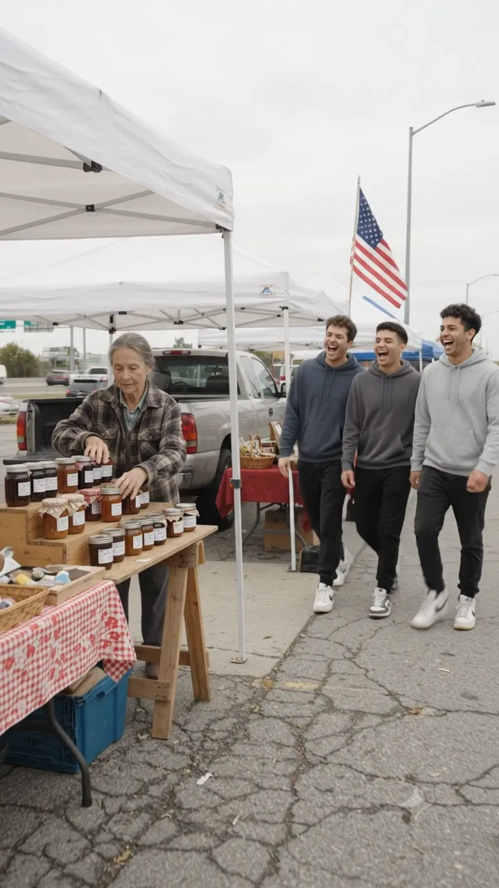 Full: D. THEY DESTROYED AN OLD GRANDMA'S MARKET STAND — THEN SHE MADE ONE CALL