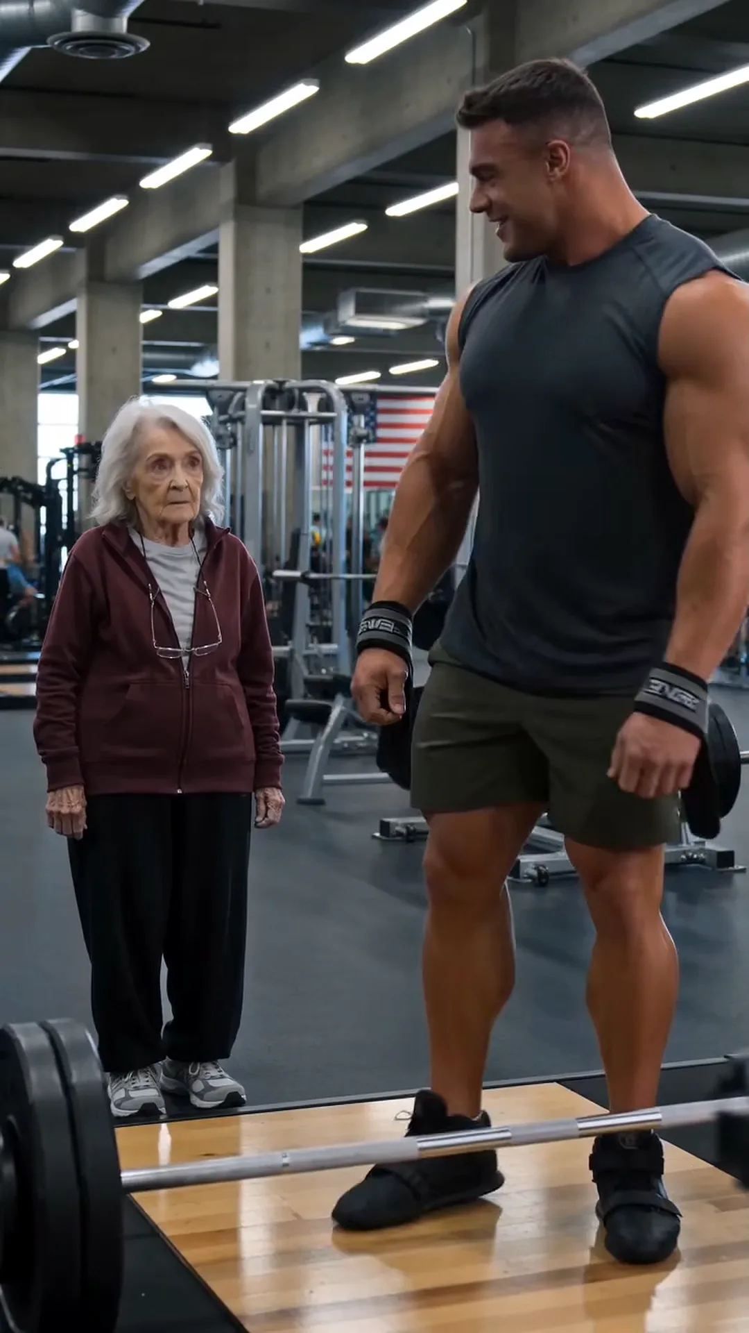 Full: DT. HE LAUGHED AT THE FRAIL GRANDMA — THEN SHE GRABBED HIS 315-POUND BARBELL