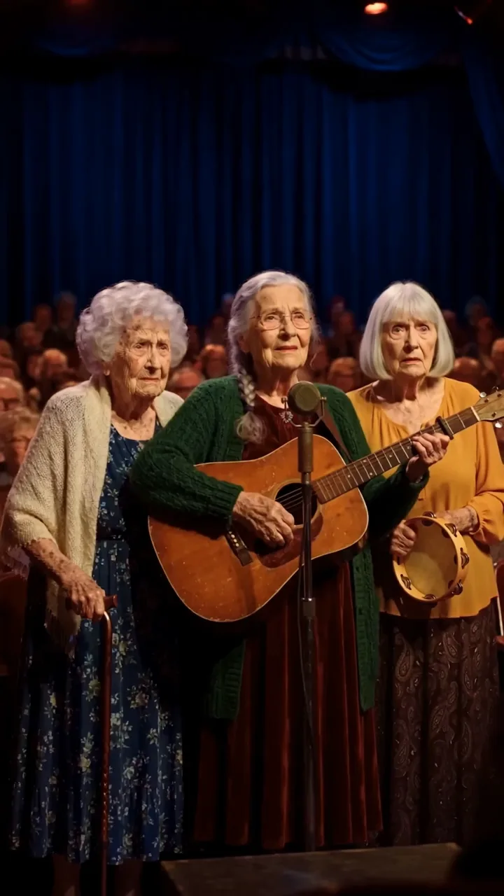 VT- FULL: THEY LAUGHED WHEN THREE OLD WOMEN WALKED ONSTAGE BUT THEIR 45-YEAR-OLD SONG LEFT EVERYONE SPEECHLESS