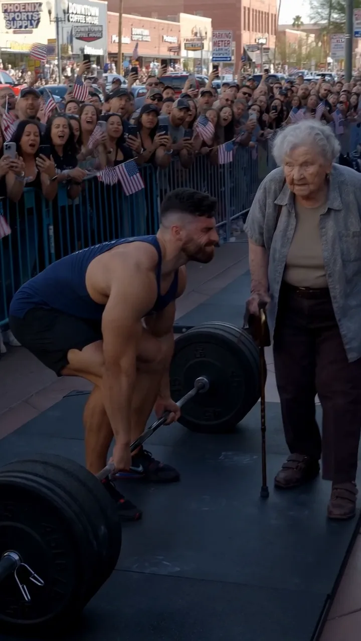 Full: DT. A Muscular Athlete Failed to Lift the Barbell—Then an 80-Year-Old Grandma Stepped Forward