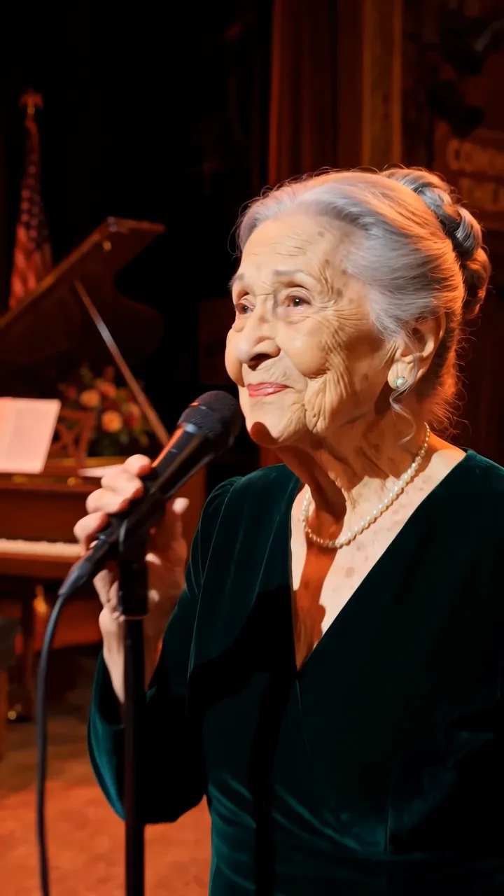 Full: D. THE ELDERLY WOMAN DEDICATED HER SONG TO HER HUSBAND… THEN THE ENTIRE THEATER FELL SILENT