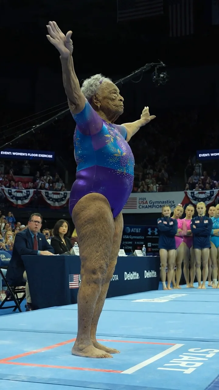 Full: D. THEY LAUGHED WHEN A GRANDMOTHER WALKED ONTO THE GYMNASTICS FLOOR