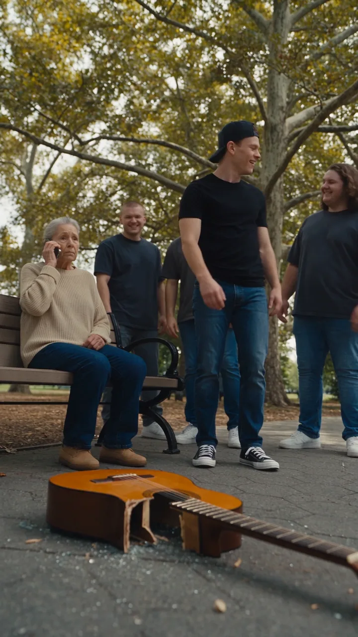 Full: DT. THEY SURROUNDED A GRANDMOTHER. THEN SHE CALLED ONE PERSON