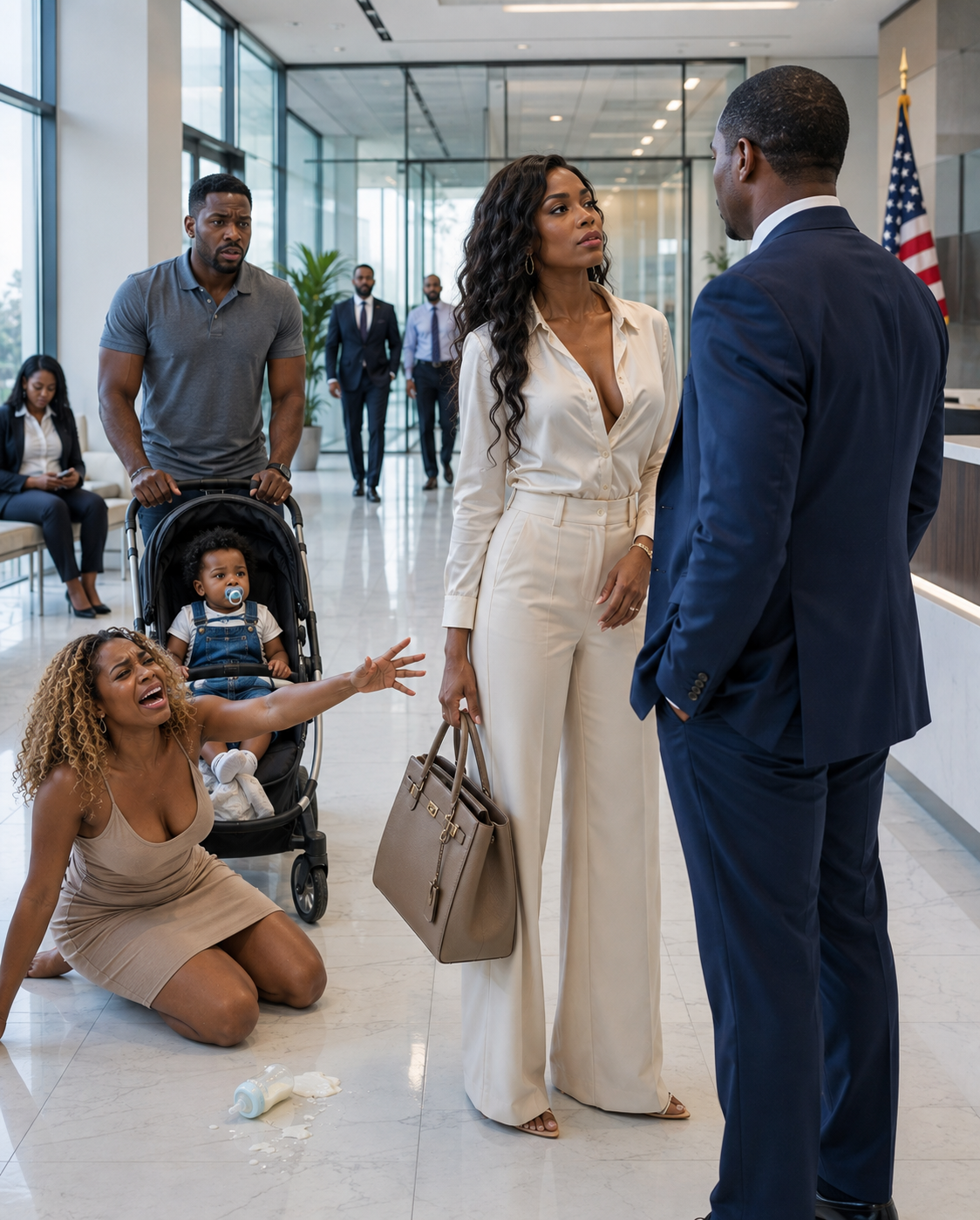 One year after the divorce, I ran into my ex-husband at the hospital, and when he smirked about having a one-year-old son with my former best friend, I smiled and said, “Really?” — five minutes before a man walked in and she dropped the baby bottle.